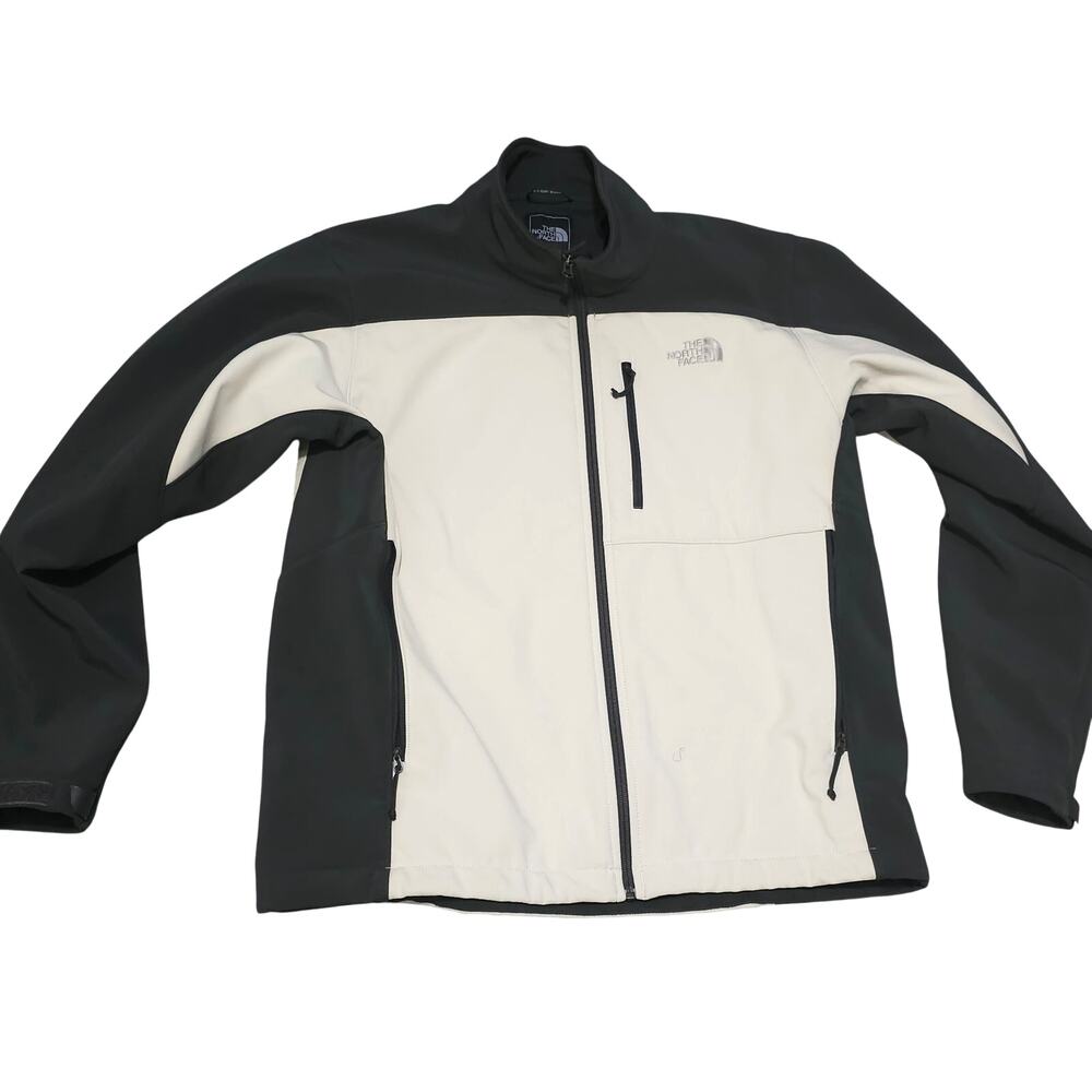 The North Face Men’s Apex Bionic Jacket Black White Full Zip Fleece Lined LARGE